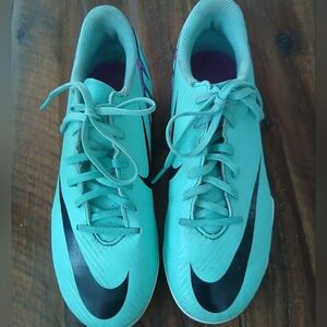 Nike Turquoise and Black Sports Shoes